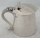 Edwardian Arts & Crafts Silver Lidded Tankard. Sheffield 1909 Thomas Bradbury & Sons Ltd. 12.7 troy ounces.