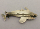 Vintage Georg Jensen Sterling Silver Double Dolphin Brooch Design No 317