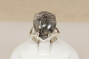 Bold & Stylish Sterling Silver Rutilated Quartz & Tourmaline Statement Ring