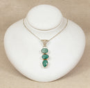 Handcrafted Sterling Silver & Chrysoprase Pendant with 18-Inch Chain