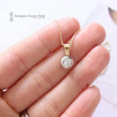 14ct Diamond Single Stone Pendant 0.40ct