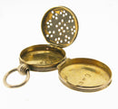 Novelty Georgian English Silver Circular Vinaigrette Birmingham 1833 John Lawrence & Co