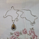 Silver Tiger's Eye Pendant on 38cm Chain
