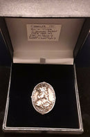 A Charles 1st ,English Civil War Period ,Solid Silver Royalist Supporters Badge.