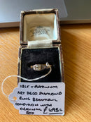 18ct And Platinum Art deco Diamond Ring - GE9217LHH