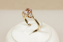 9ct Gold Morganite and Diamond Ring