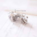 18ct White Gold Diamond Earrings