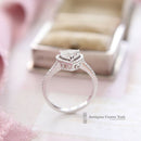 18ct White Gold Heart Cut Diamond 1.00cts Ring