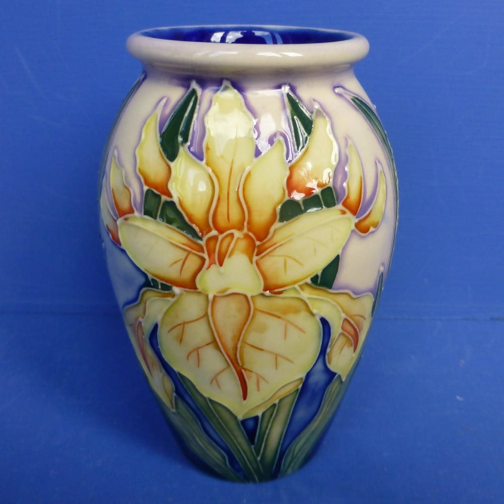 【ヴィンテージ・100部限定品】 英国MOORCROFT 花瓶 Moorcroft Vase - Windrush By Debbie Hancock