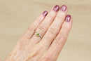 Silver & Peridot Solitaire Ring