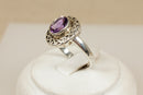 Silver & Amethyst Celtic Knot Ring