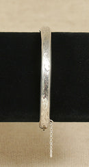 Vintage Silver Hinged Bangle 1972
