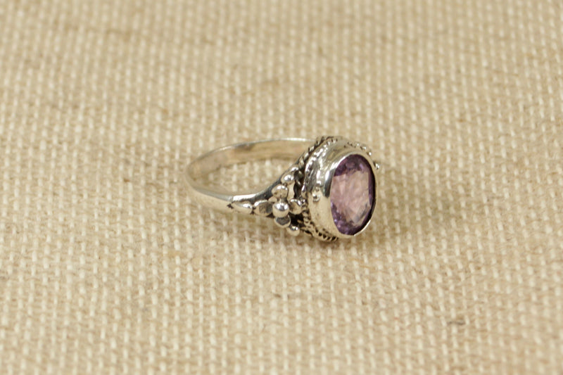 Silver & Amethyst Ring