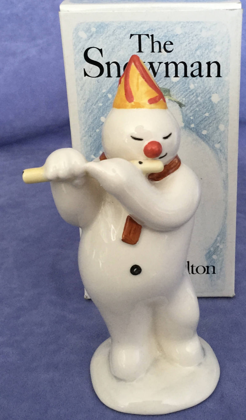 Royal Doulton - Flautist instrument Royal Doulton-Snowman Figure DS10 Boxed