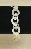 Silver Designer Link Bracelet