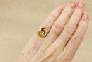 Vintage Silver Arts & Crafts Citrine Ring