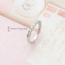 18ct White Gold Diamond 1/2 Eternity Ring 0.42ct