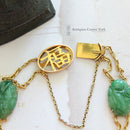 Chinese Vintage 14ct Jade Bracelet