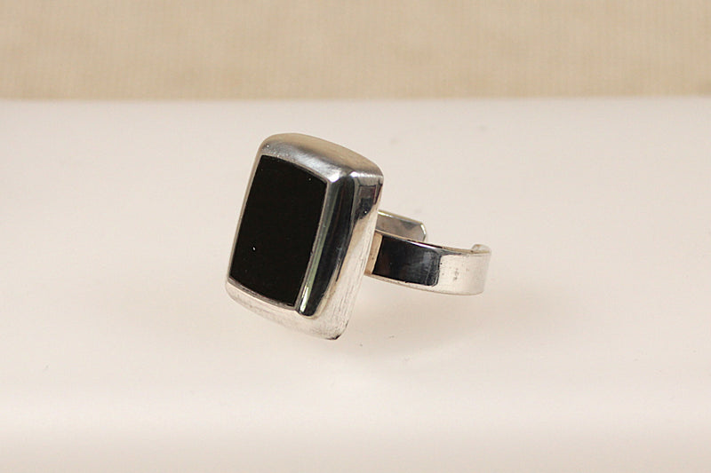 Silver & Onyx Ring