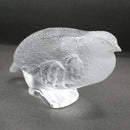 Lalique Partridge/Quail sculpture