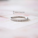 18ct White Gold Diamond Half Eternity Ring 0.33ct