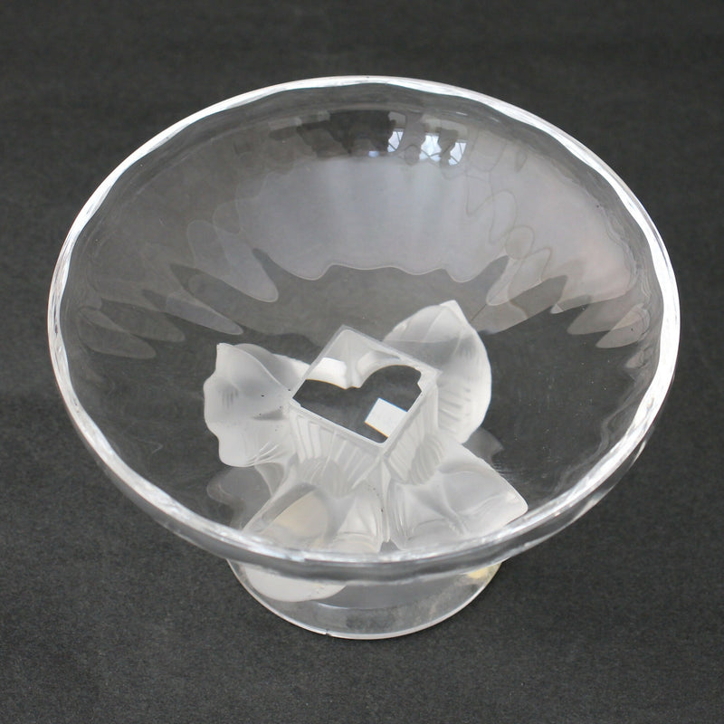 Marc Lalique "Nogent" pedestal bowl