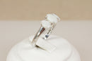 Silver & Fire Opal Trilogy Ring