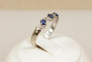 18ct White Gold Sapphire & Diamond Ring