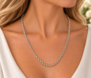 Sterling Silver Belcher Chain Necklace – 17 Inches