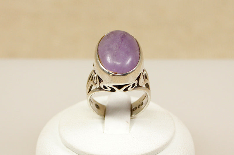 Silver and Amethyst Statement Ring