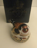 Royal Crown Derby Paperweight- Goldfinch on a nest figurine with gold stopper Original Box