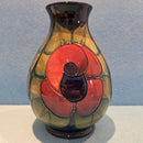 A Large Moorcroft Vase (7.5inch) in the Rose Design by Sally Tuffin