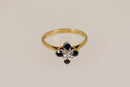 Vintage18ct Gold Sapphire & Diamond Ring