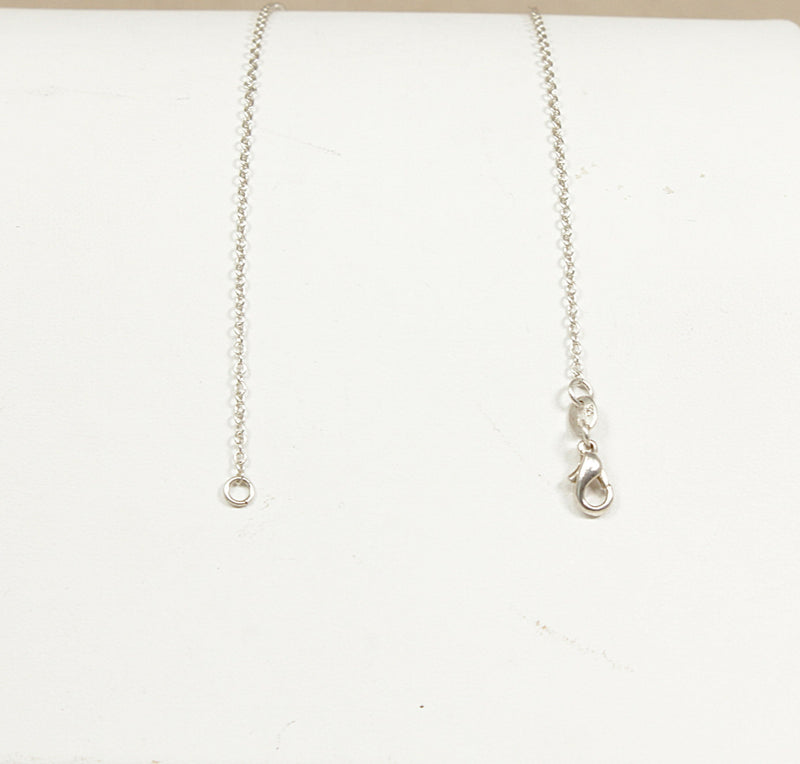 Silver Large Heart Locket Pendant & Chain