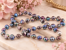 Peacock Freshwater Pearl Necklace with 14ct Gold Clasp and Spacers