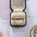 18ct Sapphire & Diamond 3 Row Half Eternity Ring