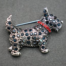 Scottie dog brooch