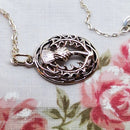 Silver Scottish Thistle Pendant on 18" Silver Chain