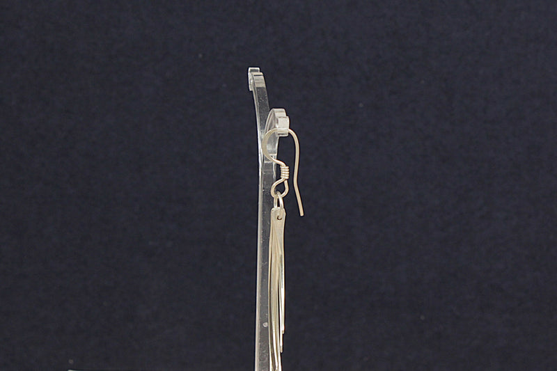 Silver Italian Designer Dropper Earrings