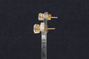 9ct Gold & Crystal Pendant, Chain & Earring Set