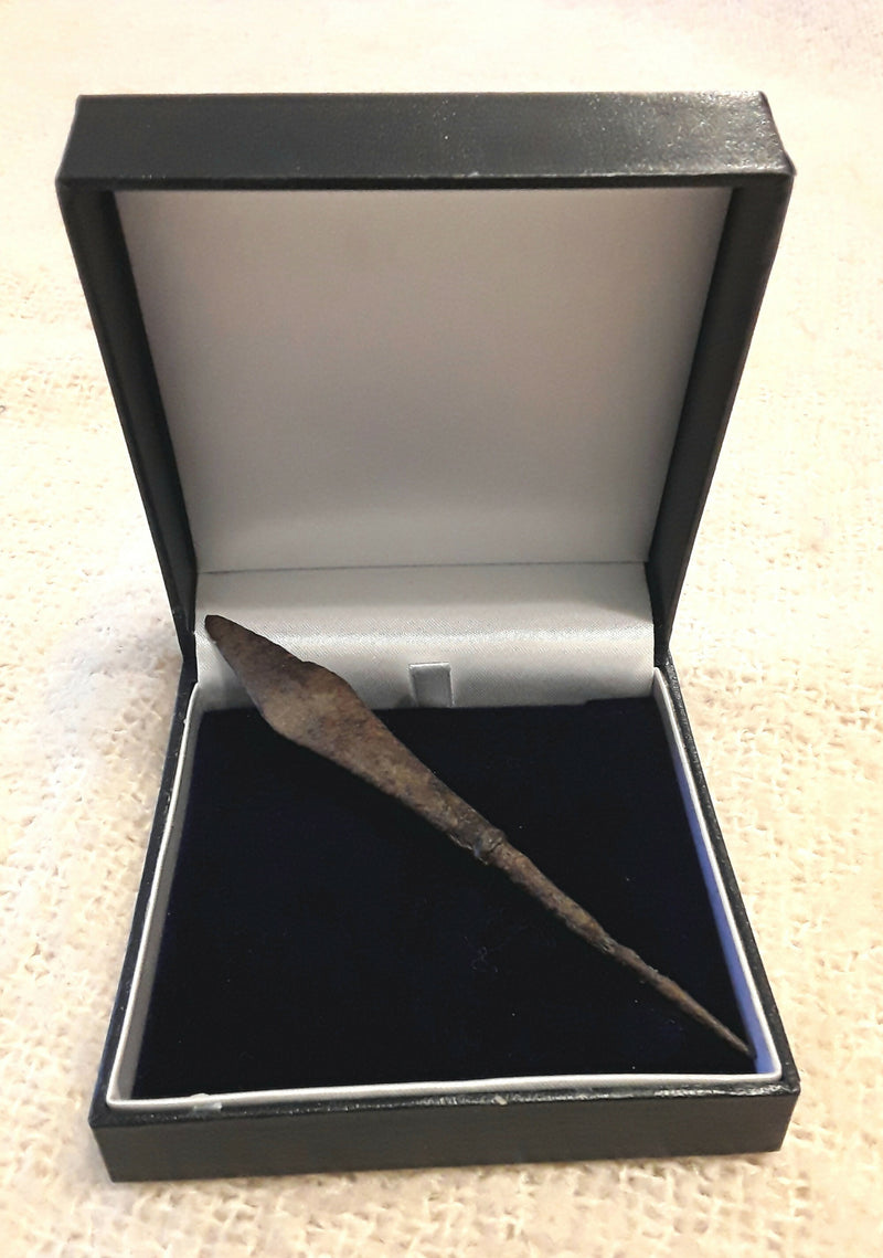 A Medieval Period Iron Arrow Head.