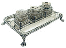 George III Silver Inkstand. London 1762 William Plummer. 12.3 troy ounces.