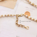 Vintage 1970s Grossé Germany Faux Pearl & Jewel Cabochon Choker Necklace - Dior Era