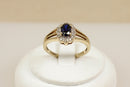9ct Gold Sapphire and Diamond Ring