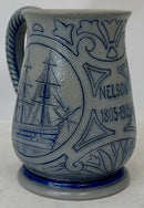 Vice Admiral Viscount Nelson Centenary Stoneware Portrait Mug, circa 1905.