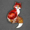 Fox brooch