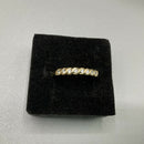 9ct gold and CZ ring