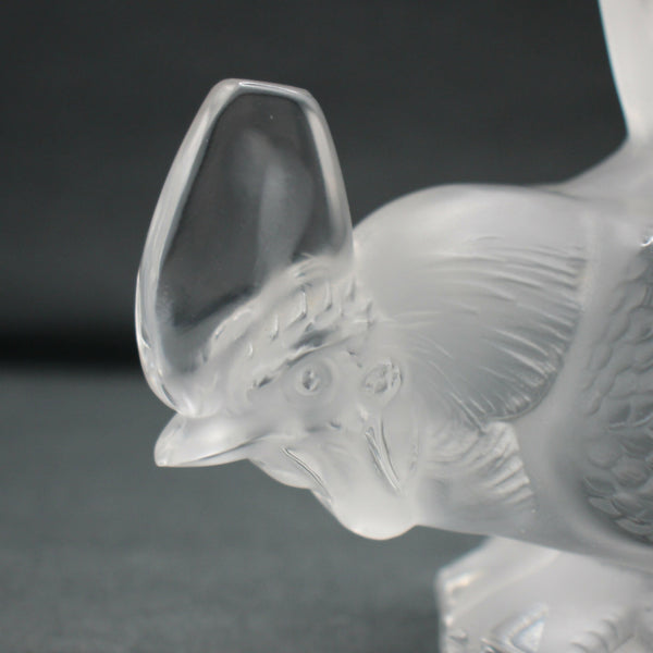 Lalique Coq Nain (Bantam rooster) car mascot