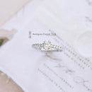 18ct White Gold Oval Diamond Solitaire