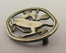 Vintage Georg Jensen Sterling Silver Kneeling Deer Brooch Design No 256